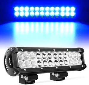 Nilight LED Light Bar 12Inch 72W Spot Flood Combo Blue Beam Off Road Lights Fishing Hunting  Deck lights Boat Lights LED Work Light for Trucks UTV Pick-up Van Boat Tractor Fishbone LED  dealsforyoudays