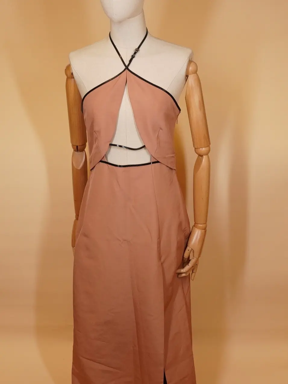 GUCCI - Halter Neck Keyhole Long Dress