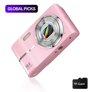 FHD 1080P Digital Camera with SD Card, 16X Digital Zoom Camera, Portable Mini Camera for Teenagers Students Boys Girls, Point and Shoot Camera for Gifts, Tech Gadgets, Gift, Pocket Camera