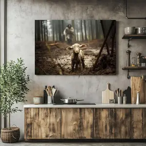 Canvas Wall Art - Christmas Themed Home Decor Premium Canvas Easy to Hang Wooden Frame 1.5 Inches Perfect for Indoor Use Waterproof UV Resistant Fading Resistant Ideal for Various Rooms