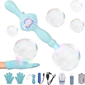 Elastic Bubble Fog Wand + Fog Bubble Machine | Perfect Kids Toys for Fun Parent-Child Science Experiments
