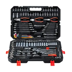 314-Piece Mechanics Tool Set With 1/4 Inch Drive, 3/8 Inch Drive, And 1/2 Inch Drive, Metric Socket Set, Wrenches, Screwdriver Bits, Accessories, And Storage Case For Automotive And Home Repair