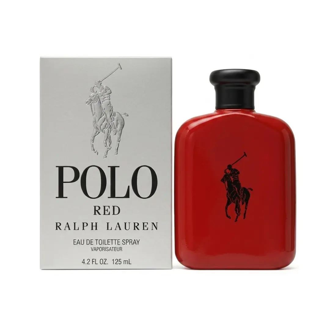 Polo Ralph Lauren Red Eau de Toilette 4.2 oz Tester for Men | Fresh Woody Spicy Men's Cologne | Long-Lasting Designer Fragrance