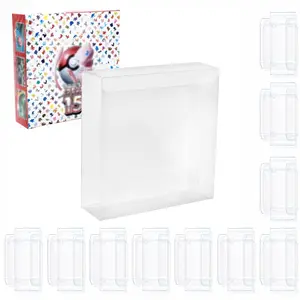 10PCS Clear PET Plastic Protector Case for Japanese Small Booster Box/Japanese Booster Expansion Box Clear Plastic Display