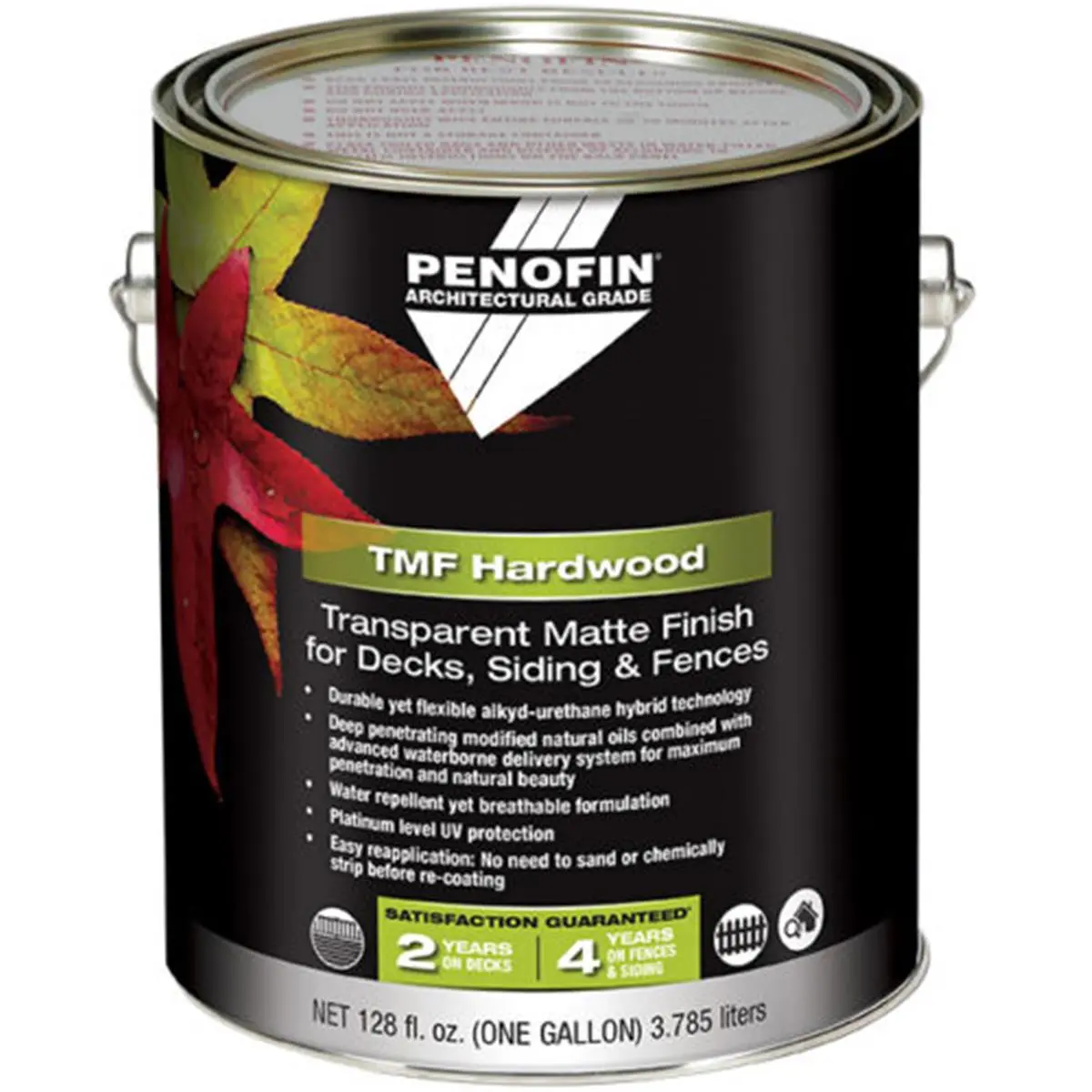 212 MAIN Penofin 292865 1 Gal Outdoor Architectural Hardwood Stain - Alkyd-Urethane Oil Based Paint, Transparent Matte Finish, Natural Look, Deep Penetrating, Water Repellent for Siding, Fences, Decks