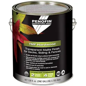 212 MAIN Penofin 292865 Outdoor Architectural Hardwood Stain - Alkyd-Urethane, Transparent Matte Finish, Natural Look, Deep Penetrates, Water Repellent