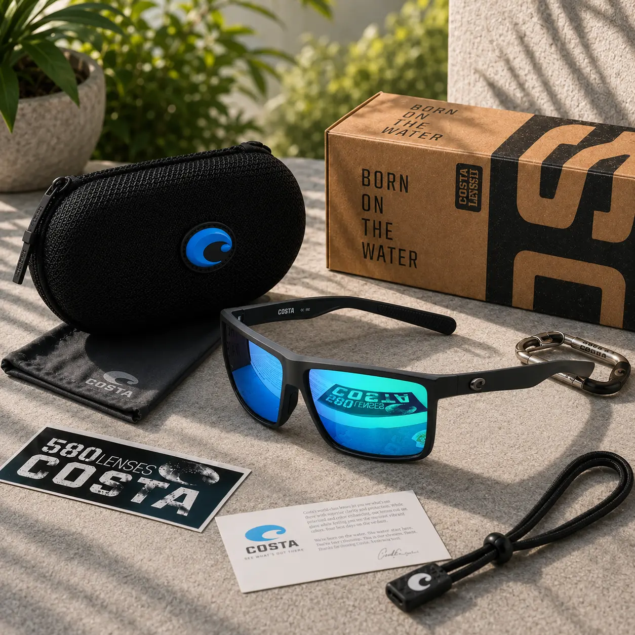 [Full Box] Costa Del Mar Rinconcito Polarized Classic Sport Sunglasses Lens UV Protection For Men Women Outdoor Activities
