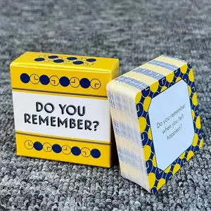 Do You Remember Themed Card Game, 1 Box Interactive Conversation Entertainment Game for Family & Friend, Party Game Supplies for Gift