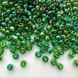 Multisize Glass Beads Transparent Ab, Approximate 1320/380/150 Pieces, DIY Jewelry Making, Christmas Gift, New Year Present, Party Supplies