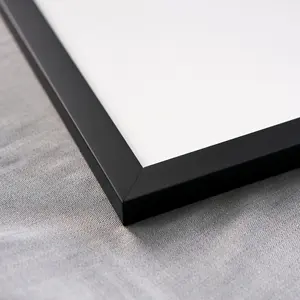 11x16 Black Wood Picture Frame - UV Acrylic, Foam Board Backing, Hanging Hardware