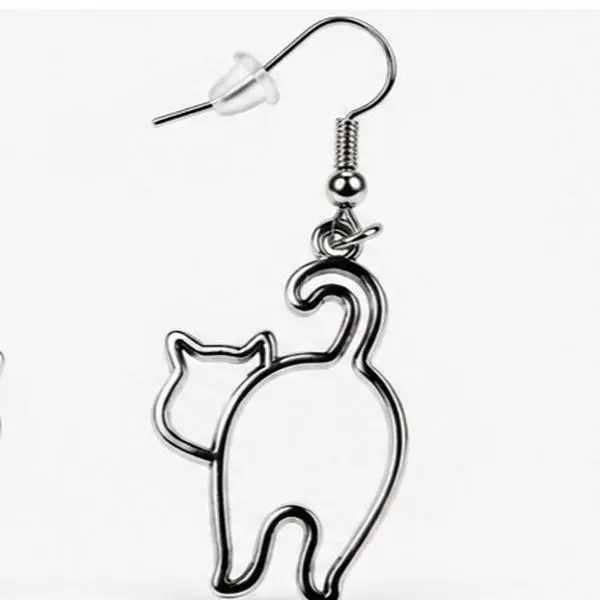 Kitty Bottom Earrings (Hypoallergenic)