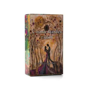Cosmic Flower Cosmic Garden Tarot Cards Set, Tarot Card Game, Portable Design Divination Deck for Fate Prediction & Spiritual Guidance, Ideal Gift for Ages 14+