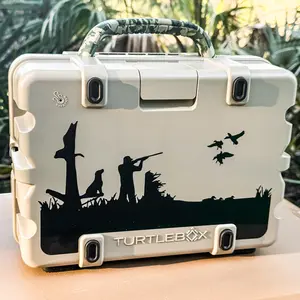 Turtlebox Outdoorsman Decals With Hunting and Fishing Scenes for Turtle Box Speaker Gen 2 & Gen 3 Premium Skull Stickers Stylish Car Merch