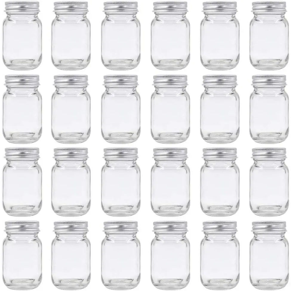 2oz Mason Jar with  Lid for Honey Jam  Pack of 24 Sets