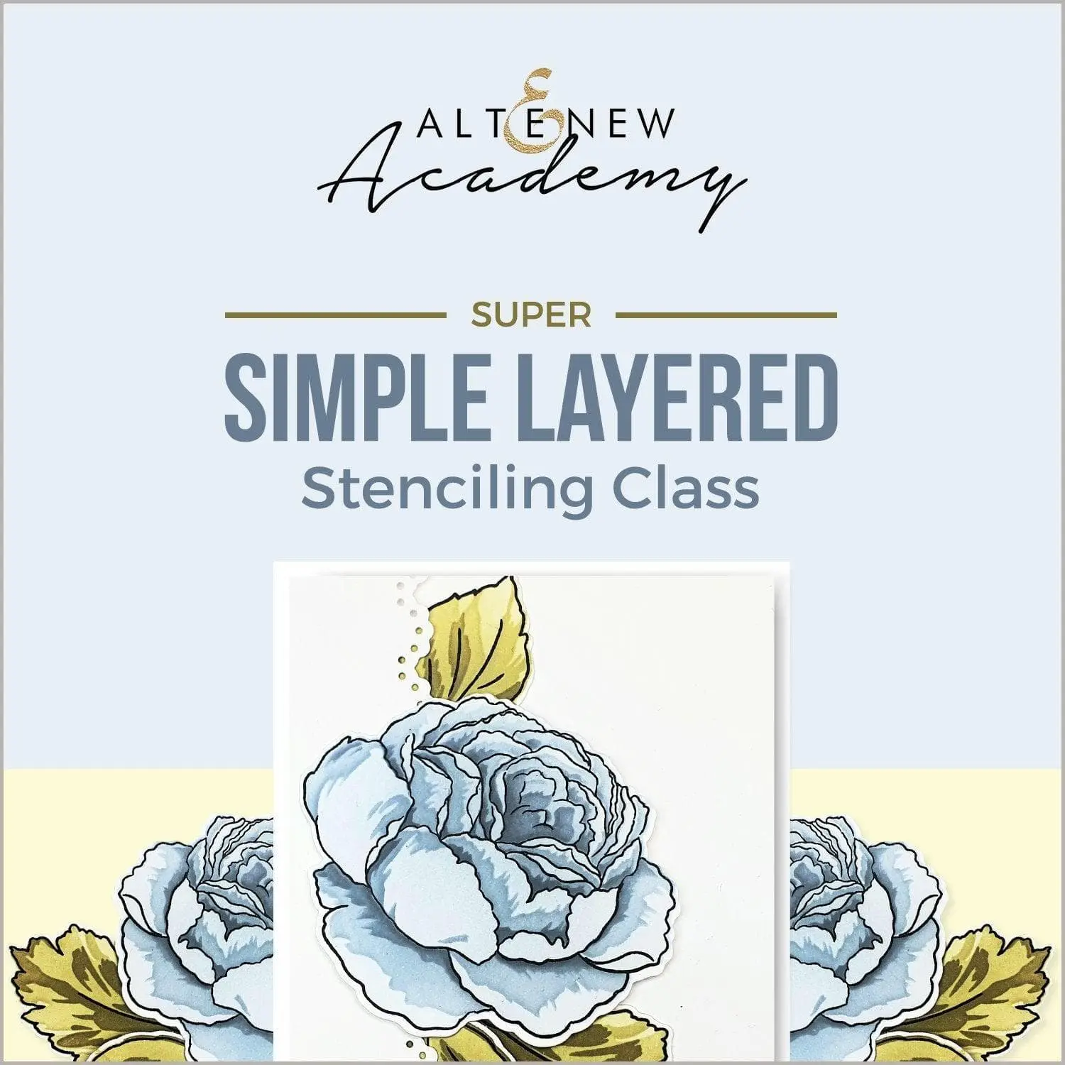Super Simple Layered Stenciling Class