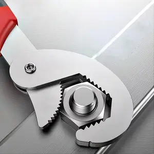 1pc Multi-function Double-ended Pipe Wrench Adjustable Wrench Multifunctional Wrench 21cm*4cm High Carbon Steel