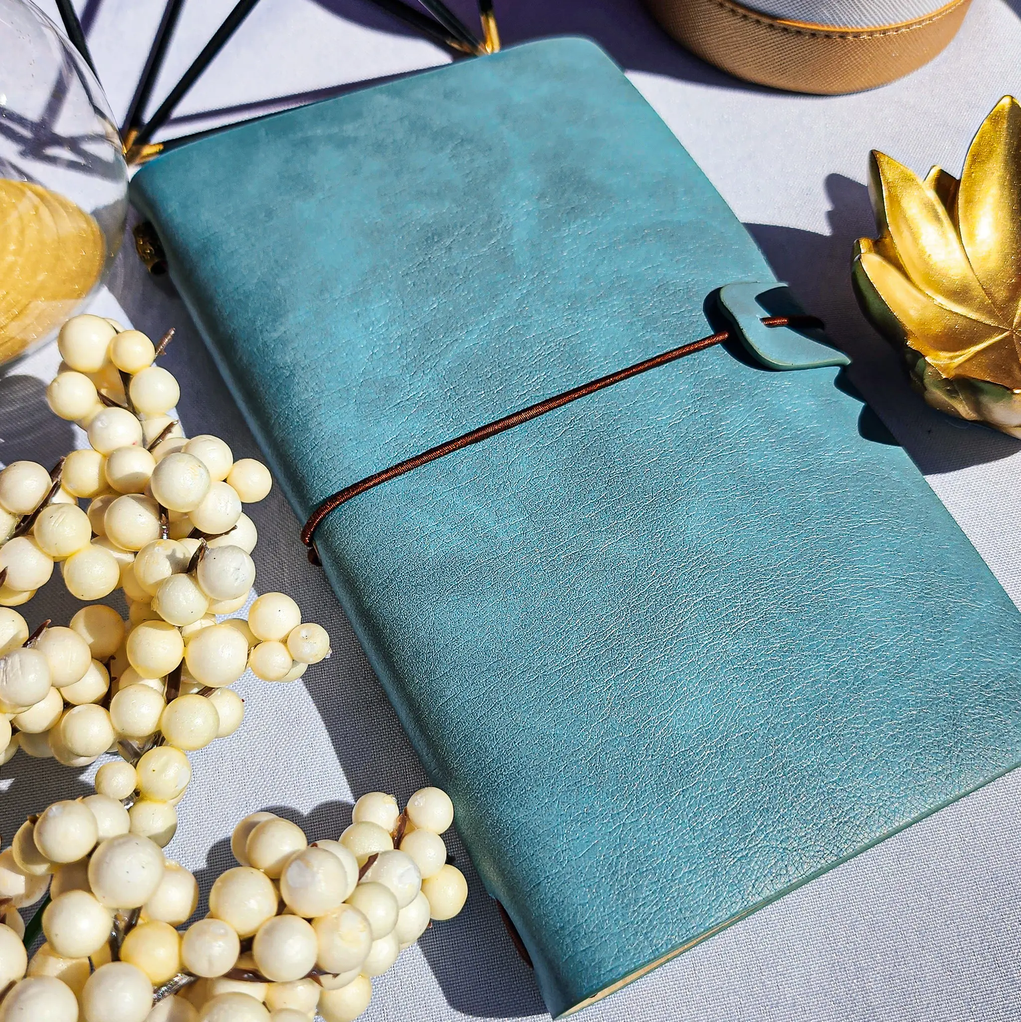 Seafoam Green : Vegan Leather Travel Journal Seafoam Green : Vegan Leather Travel Journal