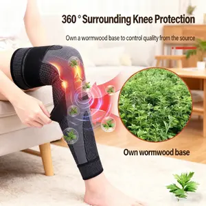 Unisex warm knee sleeves suitable for all seasons to relieve pain.Equipped with straps for non-slip and secure fit, they won't fall off.Made of breathable cotton containing mugwort components for heat retention and warmth.Ideal for the elderly, athlete