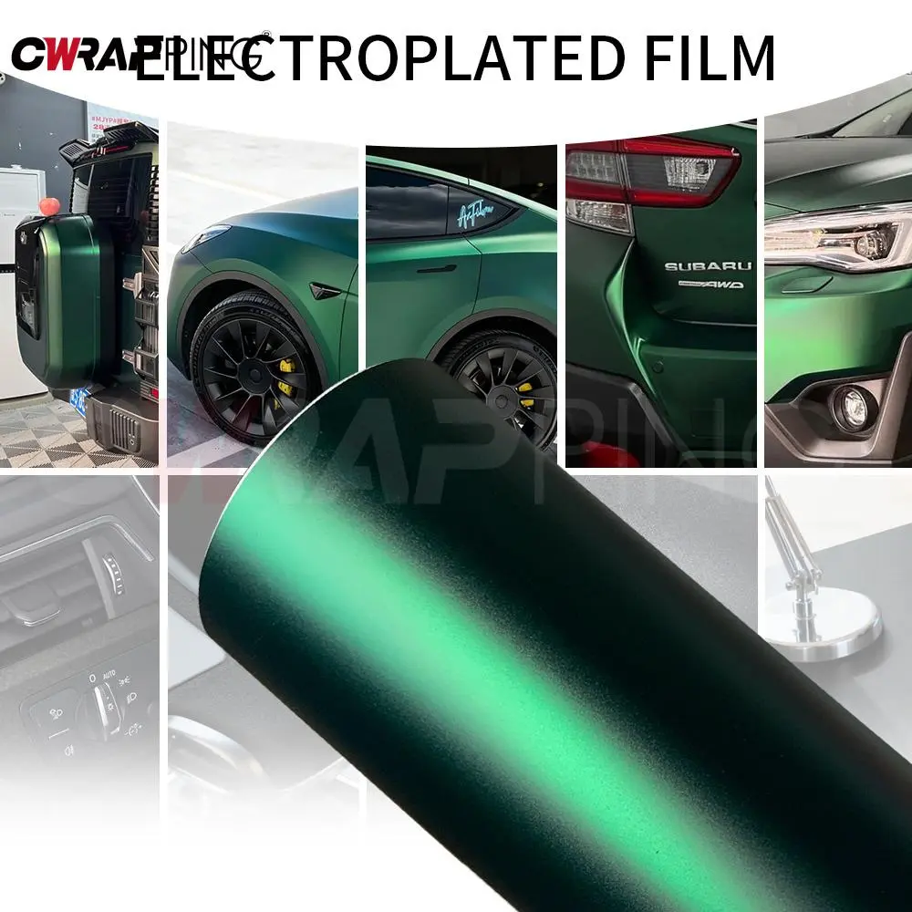 Automotive Vinyl Wrap for Car Covering Waterproof Venom Green Motorcycle Adhesive Vinyl Self-Adhesive Air-release Auto Stickers