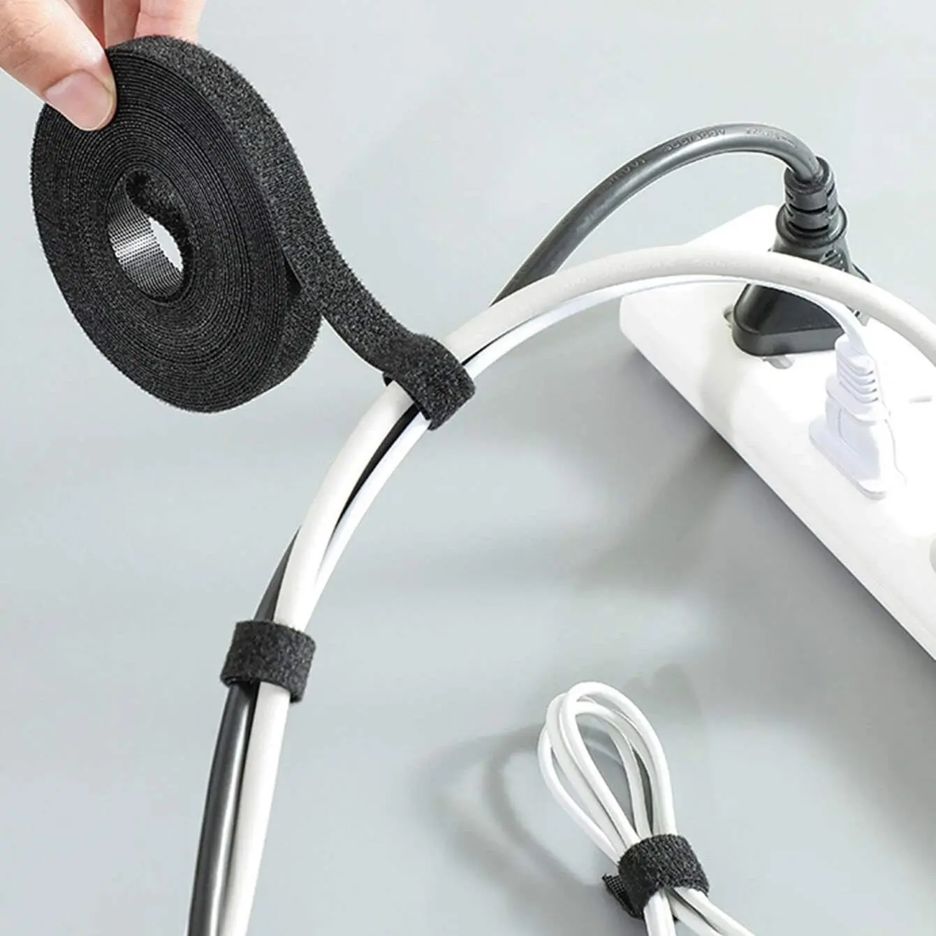 Cable Management Velcro Tape, Multifunctional Cable Tie, 1 Piece Multifunctional Adjustable Data Cable Organizer, Desk Organizers & Accessories, Desktop Organization, Desk Wire Management, Office Desk Accessory