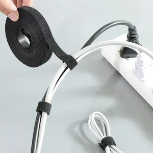 Cable Management Velcro Tape, Multifunctional Cable Tie, 1 Piece Multifunctional Adjustable Data Cable Organizer, Desk Organizers & Accessories, Desk Accessory, Office Accessories, Desktop Organization, Office Gadgets, Desk Supplies Set