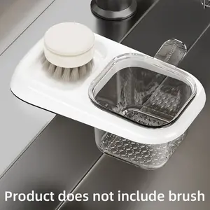 Drainage Basket Storage Rack, Sink Suction Drying Tray, Multi-Functional Storage Shelf, Non-Slip Base, Kitchen Cleaning, Restaurant Dormitory