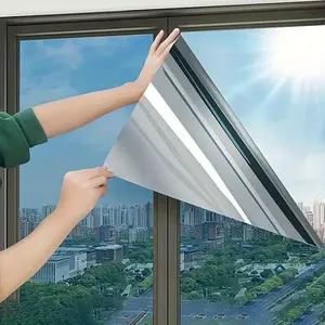 One Way Privacy Window Film, Heat Insulation Sun Blocking Glass Sticker, Sun Shade Film, Anti-Peep UV Protection, Ideal for Office Balcony Home, Window Privacy Films