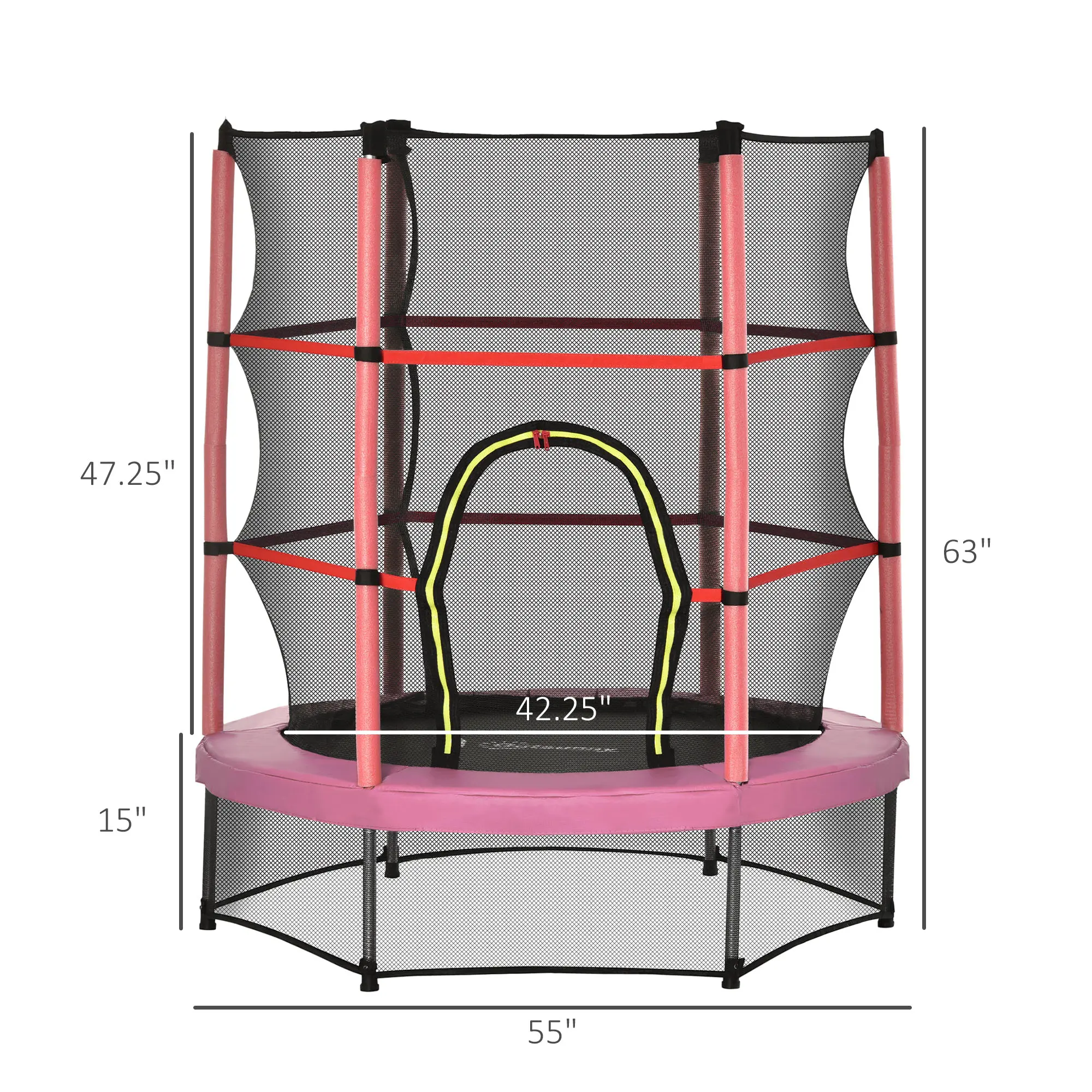 Pink, 5 ft + 99 lbs Cap