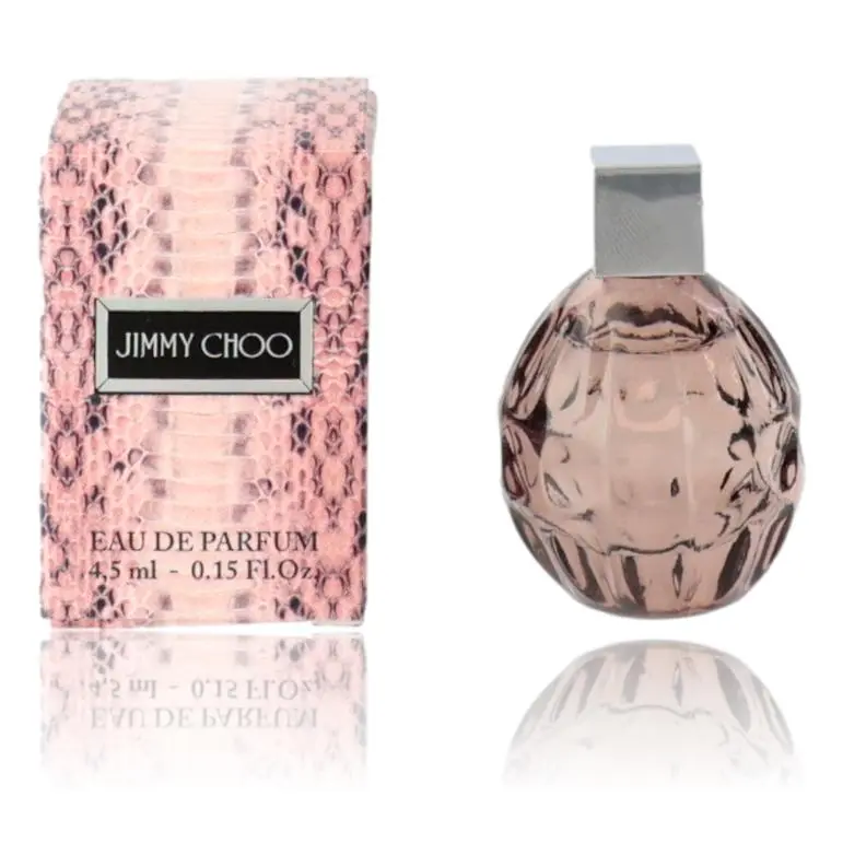 Jimmy Choo Women's Luxury Aura EDP Splash - 0.15 fl oz, Modern Glamour Scent with Tiger Orchid Notes, Spray on Skin Fragrance for Women, Single Bottle, Spray Bottle, Apply On Skin