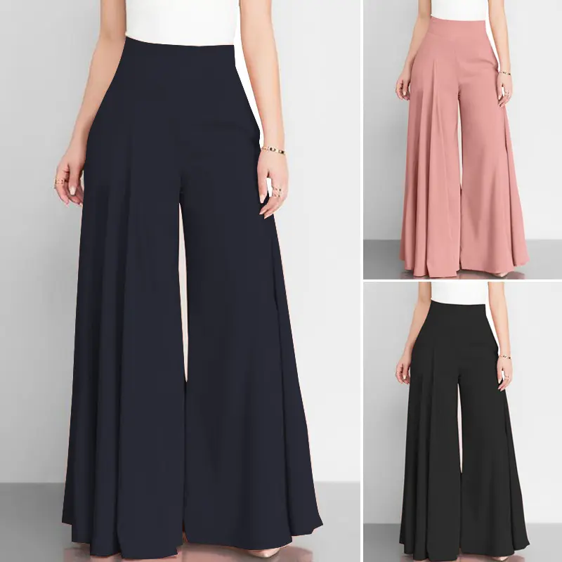 High Waisted Wide Leg Pants for Women Flowy Palazzo Trousers Maxi Leg Pleated Slacks | Serving Pure Main Character Energy Elegant Loose Lounge Pants Office Siren Aesthetic Coastal Cowgirl Vibes Trendy Outfits