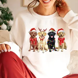 [Christmas Unisex Shirt] Labrador Retriever Christmas Sweatshirt, Dog Christmas Shirt, Labrador Mom Tshirt, Gift for Dog Lover, Holiday Sweater, New Year Shirt, Xmas, Gift for Friends and Women - TShirt, Sweatshirt, Hoodie For Women And Men