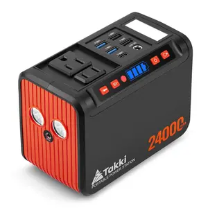 Takki Portable Power Station 88Wh Lithium Battery Solar Generator Power Bank with 120W Peak AC Outlet Battery Backup for Camping, Home Use, Emergency(Without Solar Panel)