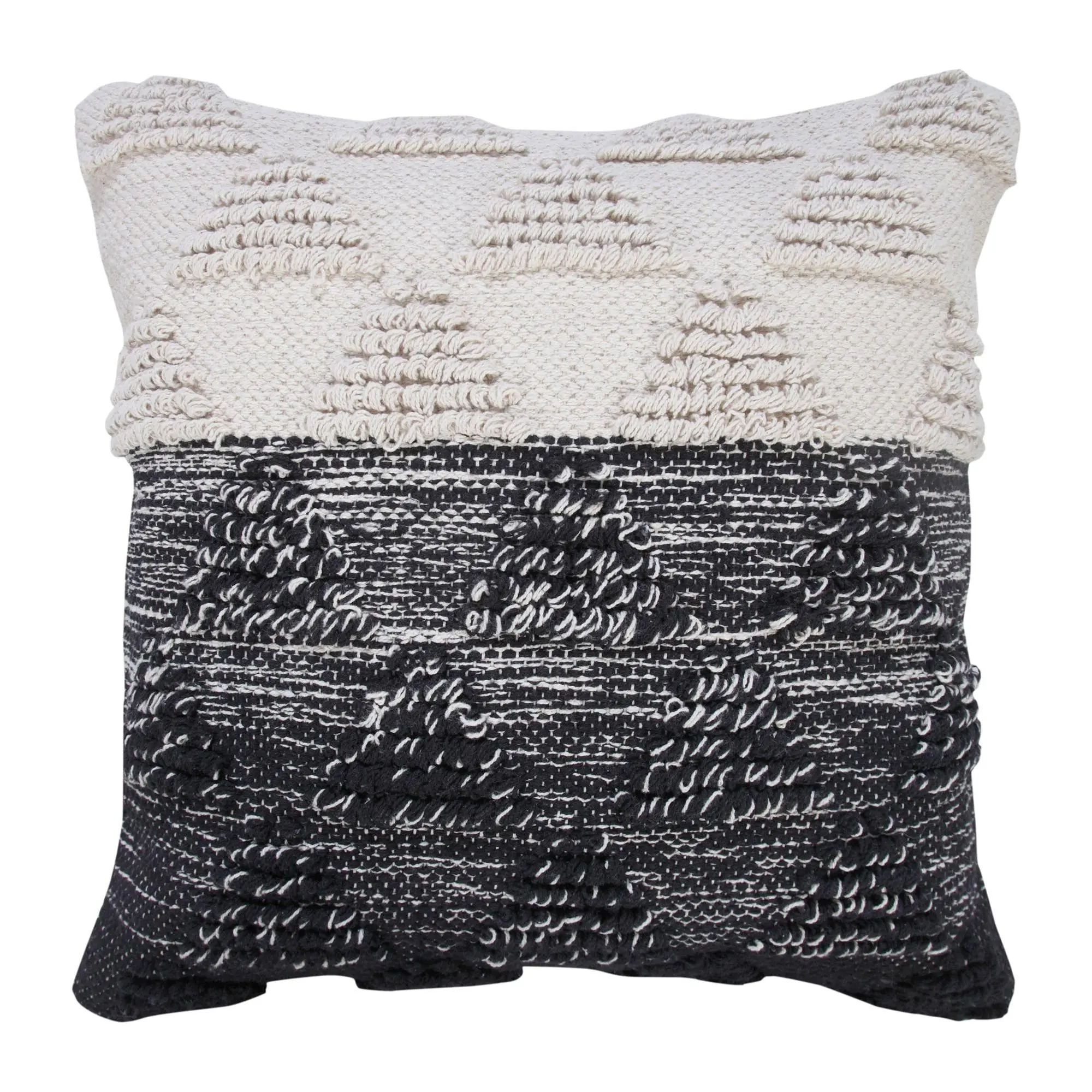 Ox Bay Geometric Textured Triangle Throw Pillow