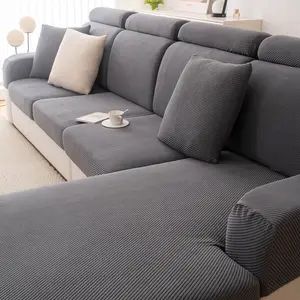 Chenille Stretch Sofa Cover, Elastic Sofa Slipcover, Soft Fabric for 1-4 Seater Sofas, Pet-friendly & Modern Living Room Decor, Durable Furniture Protector, Sofa Couch Covers