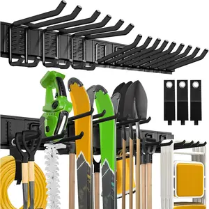 Garage Wall Organizer,15Pack Carries 675 lbs,Garden Tool Organizer 48in With Large Storage Space,Easy Assembly, Sturdy Design,for Efficient Tool Storage Garage Organization | Carries 675 lbs, Easy Assembly, Sturdy Design, Garage Organization