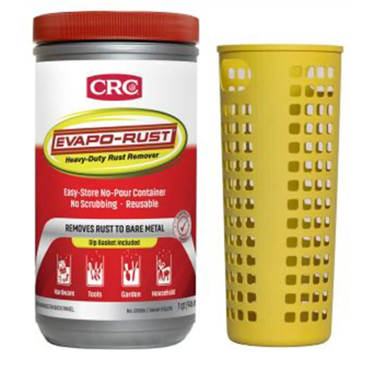 CRC Industries CRCER006 32 oz Evapo-Rust Heavy-Duty Rust Remover, Rust Converter, Car Cleaning Supplies, 32Oz