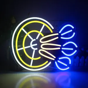 Dart Neon Sign, USB Powered LED Luminous Wall Mounted Neon Light, Led Neon Lights, Decorative Light for Bars, Clubs, Home Wall Decoration