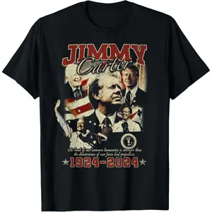 Jimmy Carter 1924 - 2024 1976 39th President T-Shirt