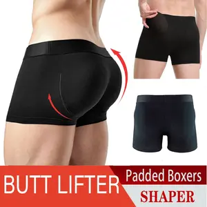 Men's Butt Lifter Shapewear Boxer Padded Enhancing Underwear Briefs Panty Shaper Breathable Body Shaping Enhancement Menswear Shirt