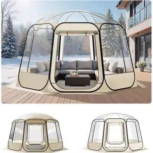 VEVOR Pop up Sports Tent, 8 Sizes Optional Clear Bubble Tent for 1 - 6 Person, Waterproof Outdoor Pod with Floor Mat Top Cover, Garden Igloo Dome Tents Camping Shelter for Sports WatchingVEVOR Super Brand Day