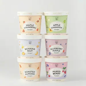 Mylk Labs Gluten Free Oatmeal Sampler Pack - 6 ct - Vegan, High Fiber, Protein - Assorted Flavors Banana, Almond, Apple, Strawberry, Blueberry Maple