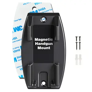 HUAPUDA 1-Piece Pistol Car Holder, Pistol Magnetic Holder Mount Holster, Magnetic Holster, Rubber Coated Car Holster, Great for Vehicles, Trucks, Homes, Walls and Tables