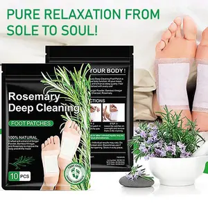 Natural Herbal Foot Detox Patches,GingerBamboo Deep Cleansing Pads for Stress ReliefToxin Removal, Better Sleep & Wellness FitnessTreatment Healthcare Solution TherapeuticHealthy Therapy