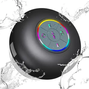Handsfree Waterproof Bluetooth Shower Speaker Portable Wireless Water-Resistant Speaker Suction Cup,Control Buttons, Built-in Mic Gifts for Kids Speakerphone for iPhone Phone Tablet Bathroom Kitchen