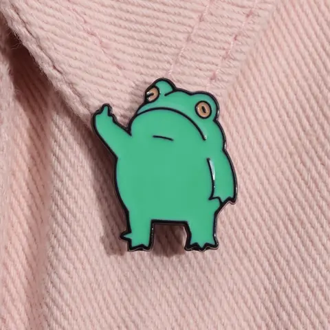 Cute Frog Design Cufflinks Summer Outfits 2024, Animal Shaped Durable Alloy Studs for Guy, Men & Women, Fashion Accessories for Party, Daily Clothing Decor for Birthday Gifts
