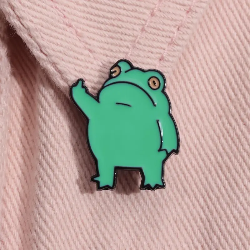 Cute Frog Design Cufflinks Summer Outfits 2024, Animal Shaped Durable Alloy Studs for Guy, Men & Women, Fashion Accessories for Party, Daily Clothing Decor for Birthday Gifts