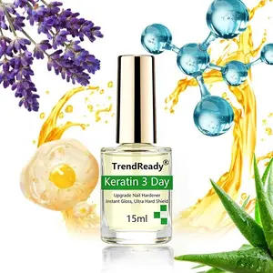 2 PCS TrendReady Nail Strengthener - Improves nail problems, keeps polish lasting longer, adds extra strength to brittle nails, promotes growth & repair, 15ml