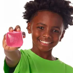 2026 Needoh Ice Cube Water Drop Squeeze Toy in Blue Pink Purple Soft Squishy Fidget Ball Sensory Stress Relief Relaxing Anxiety Reducing Hand Toy for All Ages