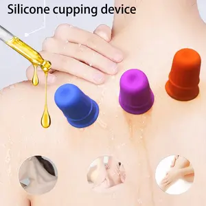 3pc Silicone Cupping Set, Peel Massage Cups, Vacuum Suction Cups, Scraping Cups, Suitable for Beauty Salons and Home Use, Lightweight