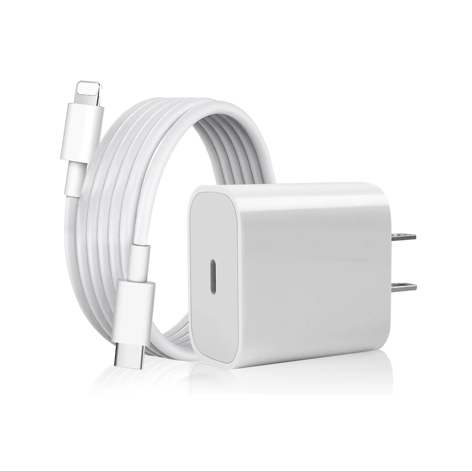 20W Fast Charger with 1m Lightning Cable, Plug, Fast Wall Charger, Fast Charging Adapter, Compatible with Apple iPhone 14/13/12/11 Pro Max/X/XS/XR/8 and iPad, High-Speed Super-Fast Charging Solution